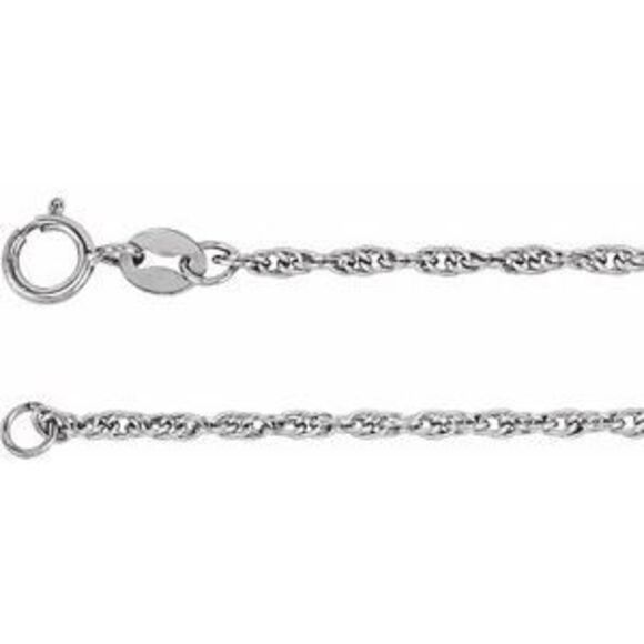 14K White 1.75 mm Rope 7